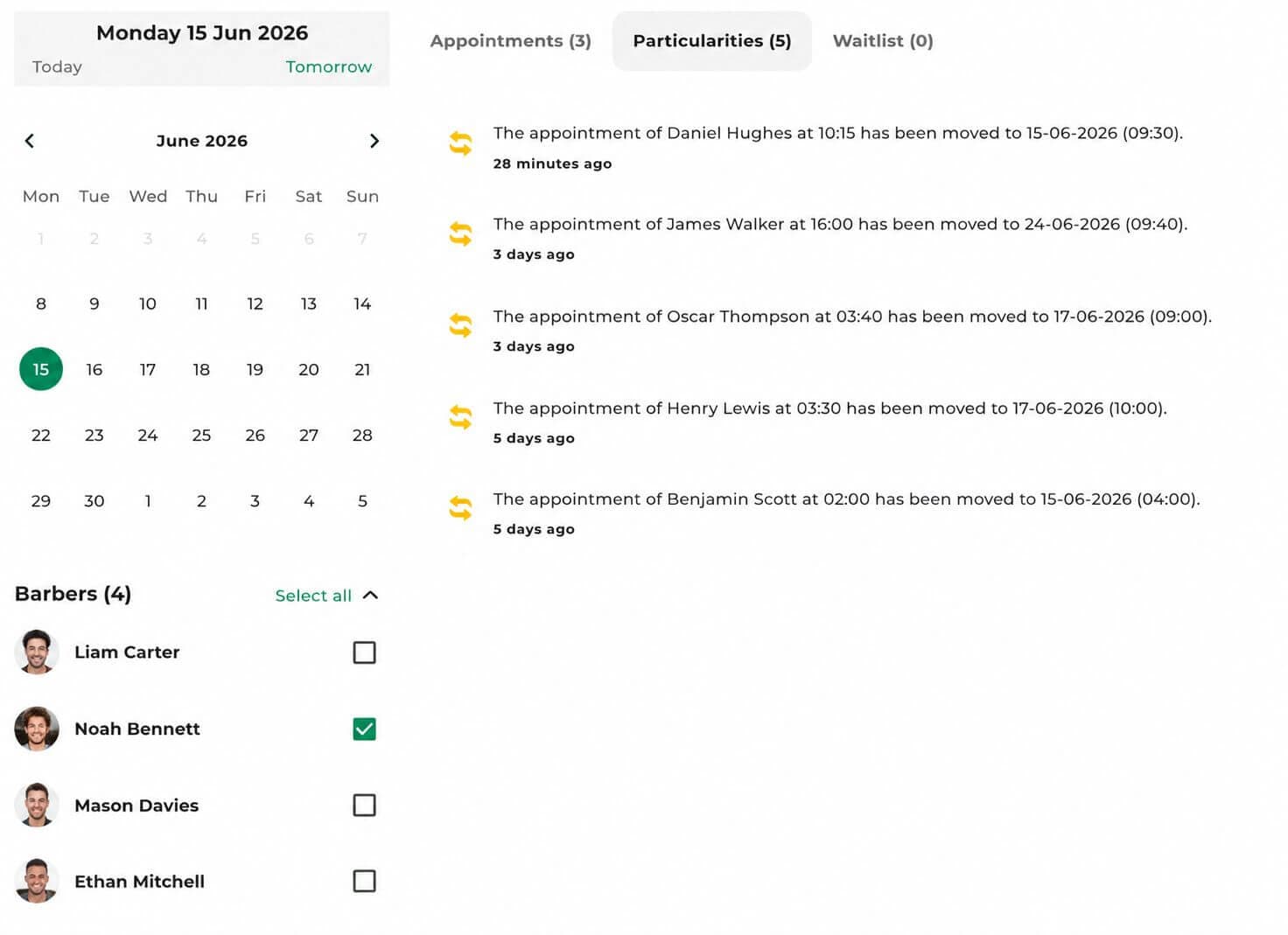 All client information in one place