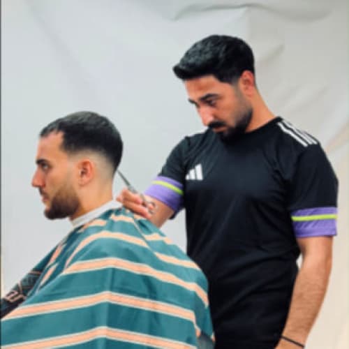 Portrait of salah the barber