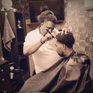 Nai's place barbershop logo