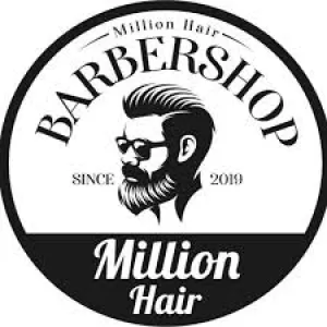 Barbershop million hair logo