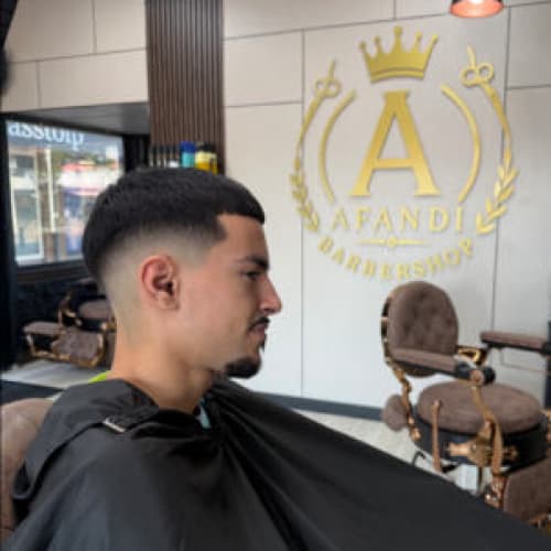 Afandi barbershop logo